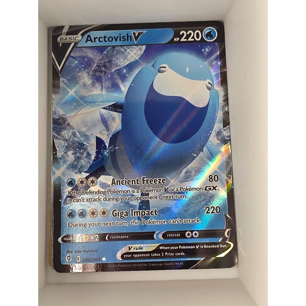Arctovish V 048/203 Holo V Rare Evolving Skies Pokemon Holo Near Mint